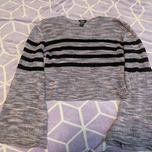 Striped Black and Purple Sweater